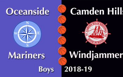 Camden Hills Boys Basketball Game vs. Oceanside 12/18/18