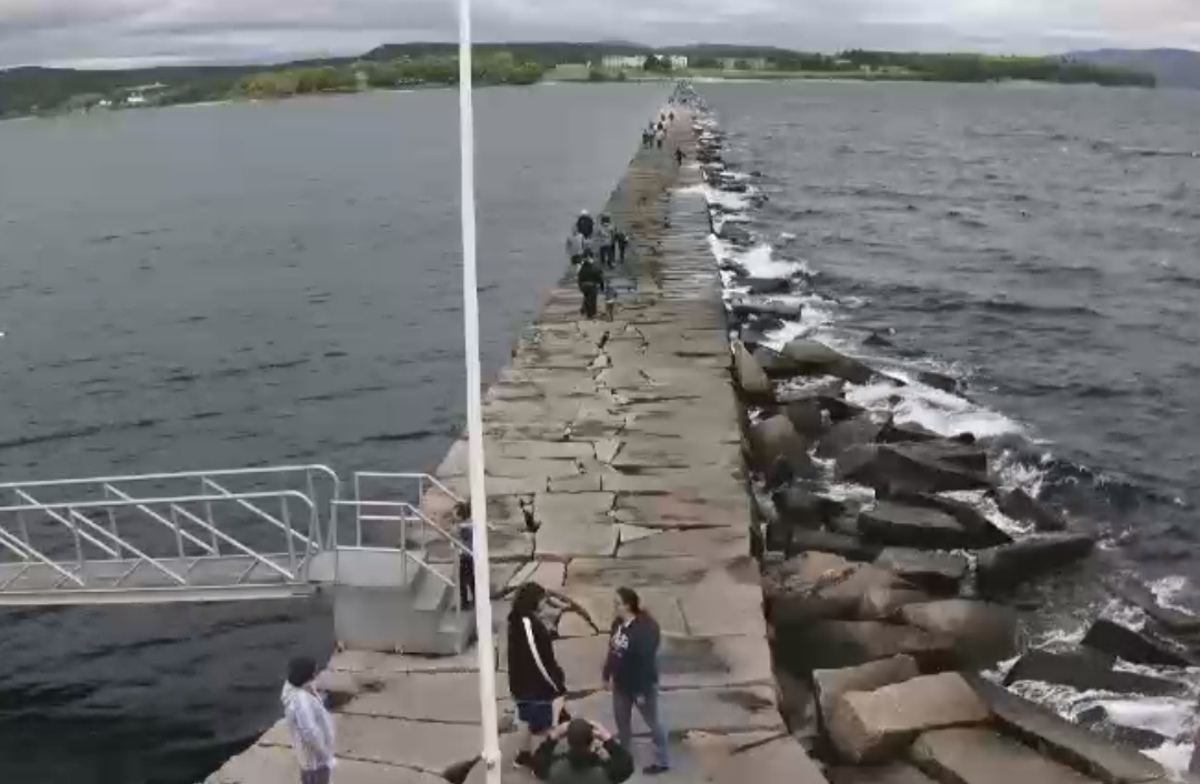 A Beautiful Day to be Out on Rockland Breakwater!