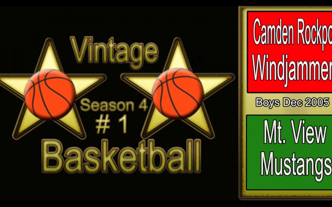Vintage High School Basketball 2005 : Season 4 #1 Camden Hills Boys vs Mount View December