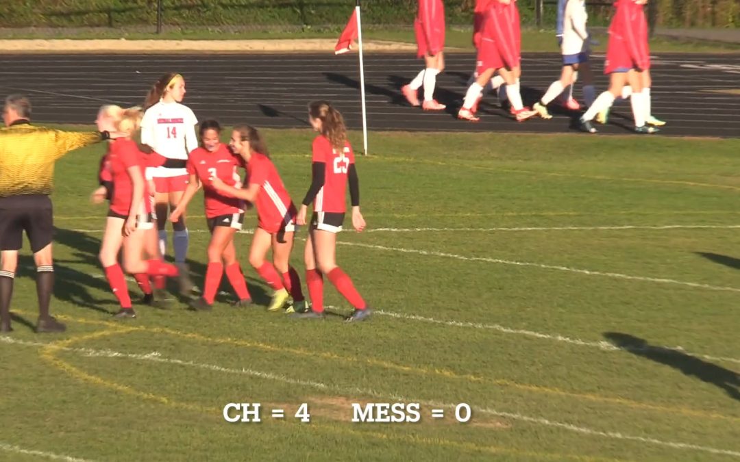Amazing Back kick goal by Amelia Johnson of Camden Hills vs Messalonskee 10/11/2022 @ C2Productions