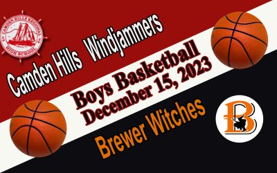 Camden Hills Boys Basketball vs. Brewer 12/25/23. 5 PM