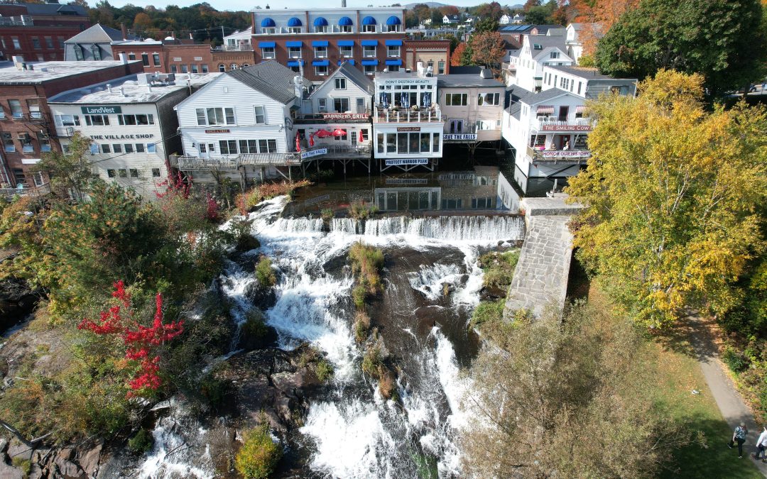 DAMS, WATERFALLS, AND MILLPONDS IN DOWNTOWN CAMDEN: THE TREASURES OF THE MEGUNTICOOK RIVER. Join Us for Jane’s Walk.