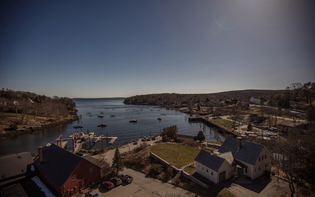 Peak of the Eclipse Rockport Harbor