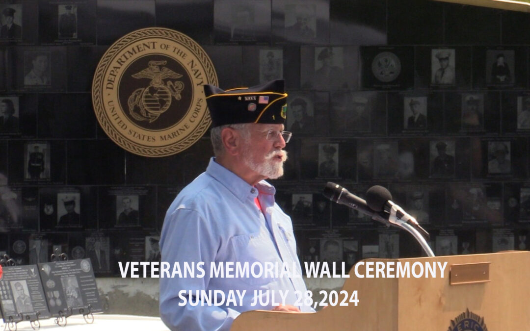 Midcoast Maine Veterans Memorial  Wall Ceremony 7/28/2024