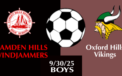 Camden Hills Boys soccer vs Oxford Hills 9/30/2025  4 PM