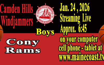 Camden Hills Boys Basketball vs Cony 1/24/2026  7 PM
