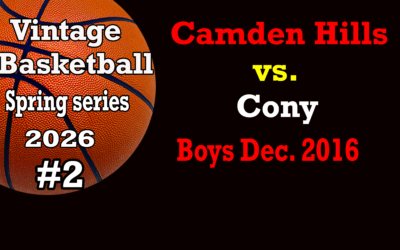 Vintage Basketball Series Spring 2026 Game # 2 – Camden Hills Boys vs Cony 12/13/2016