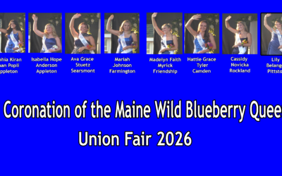 Coronation of the Maine Wild Blueberry Queen at Union Fair 8/6/2026