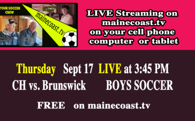 Camden Hills Boys Soccer vs Brunswick 9/17/2026 4 PM