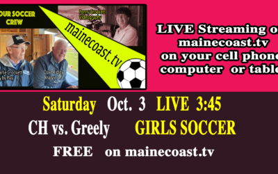Live Stream Camden Hills Girls soccer vs Greely 10/3/26 4 PM