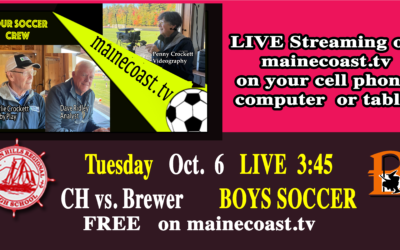 Camden Hills Boys Soccer vs Brewer 10/6/26. 4 PM